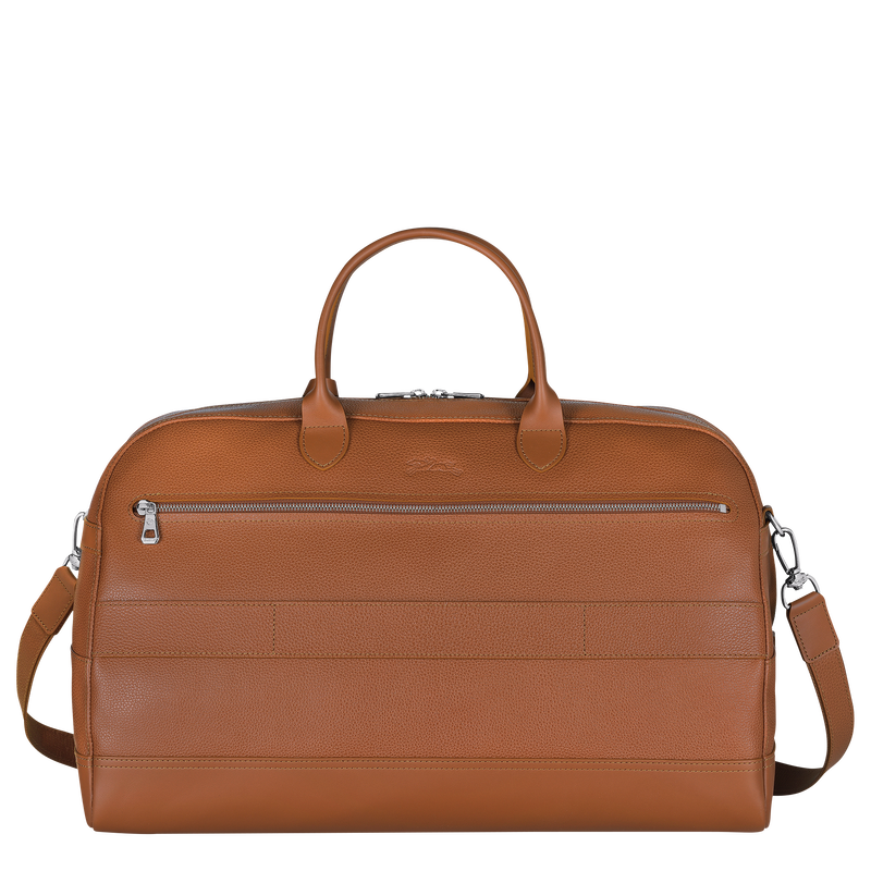 Le Foulonné L Travel bag Caramel - Leather