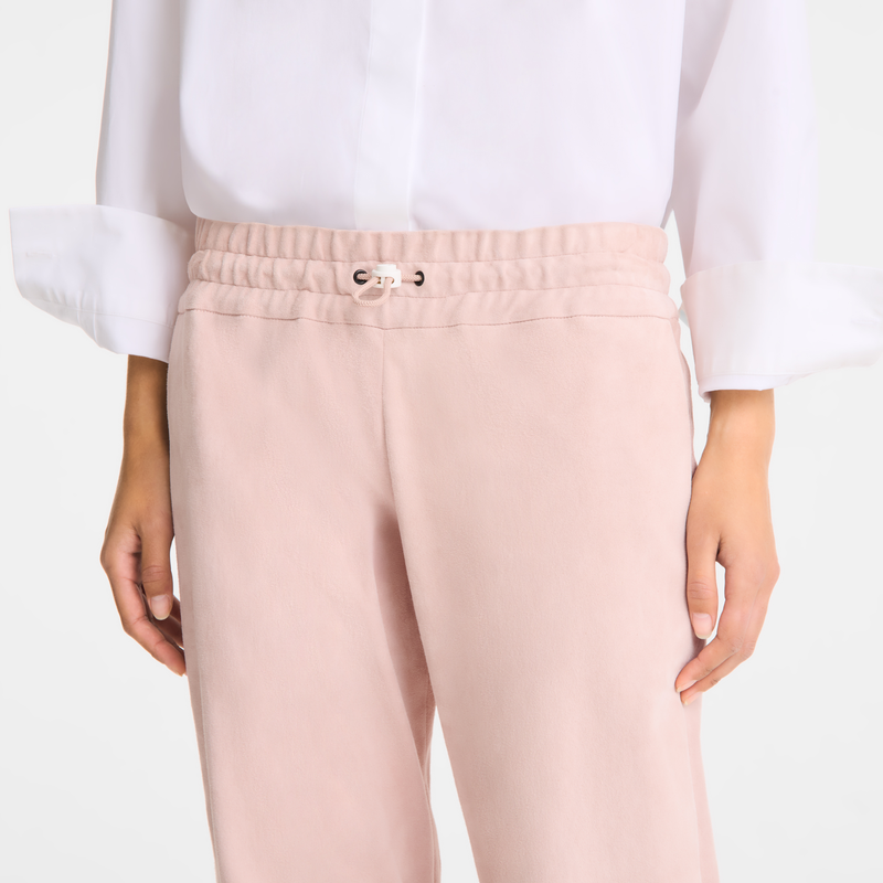 Leather straight pants Pink - Leather