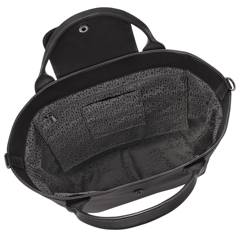 Le Pliage Xtra M Tote bag Black - Leather