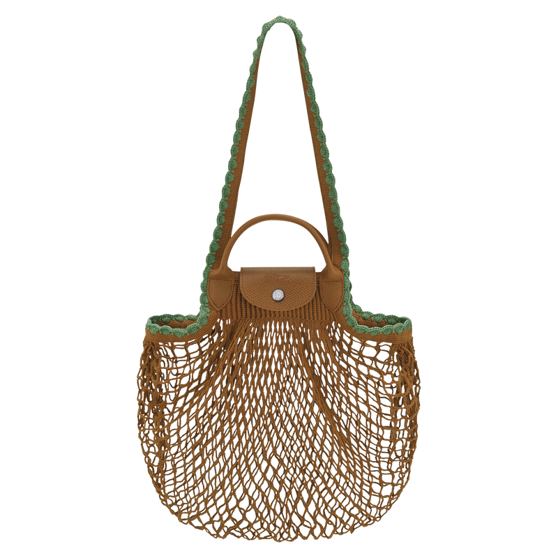 Le Pliage Collection L Mesh bag Tobacco - Canvas