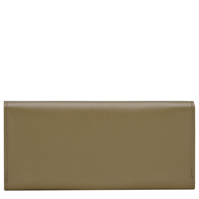 Le Roseau Long continental wallet Olive - Leather