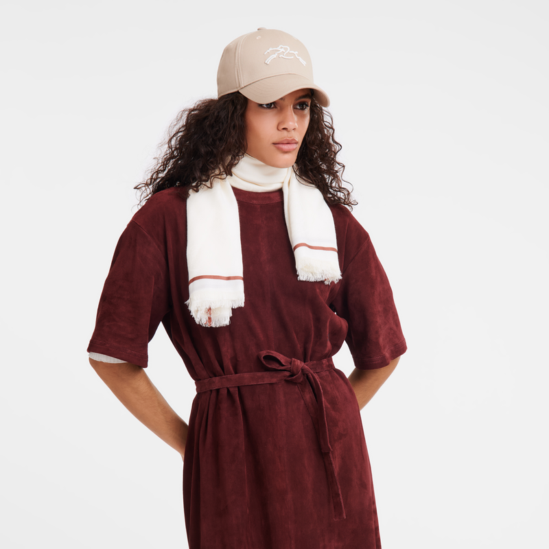 La Médaille Longchamp Shawl Ivory - Cotton blend