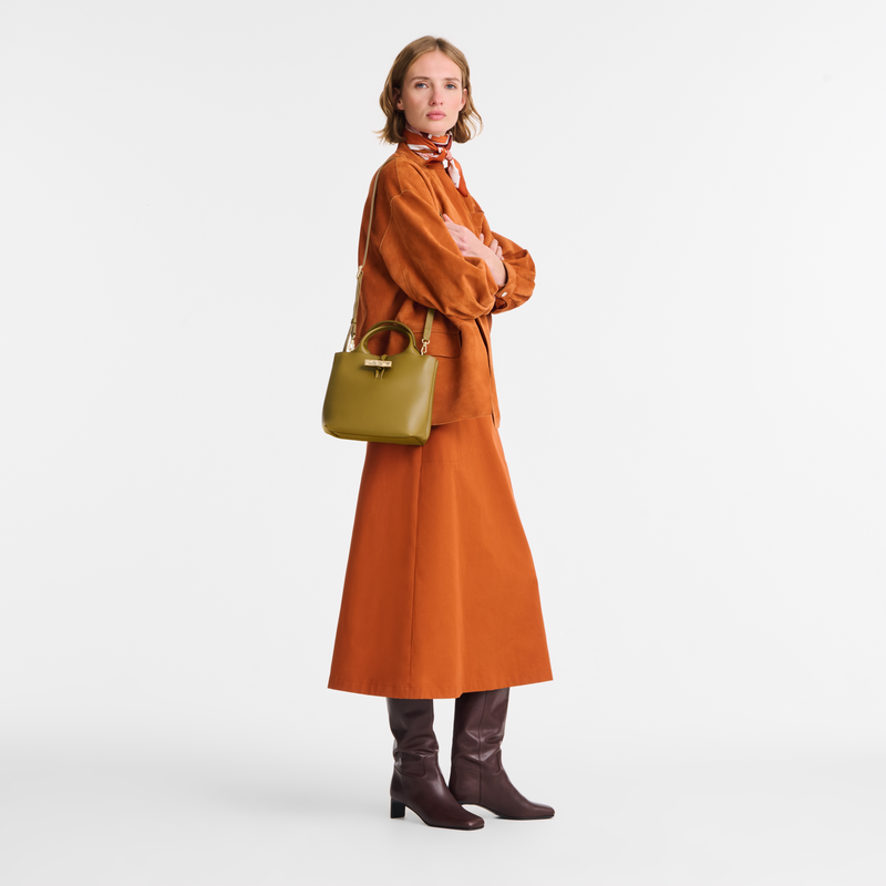 Le Roseau S Handbag Olive - Leather