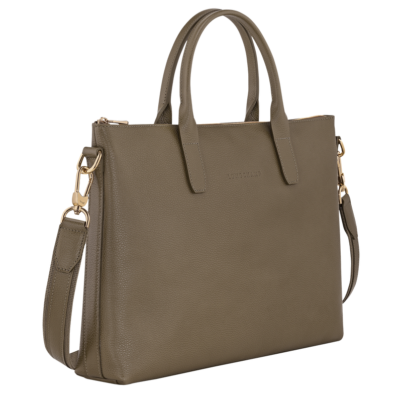 Le Foulonné S Briefcase Caper - Leather