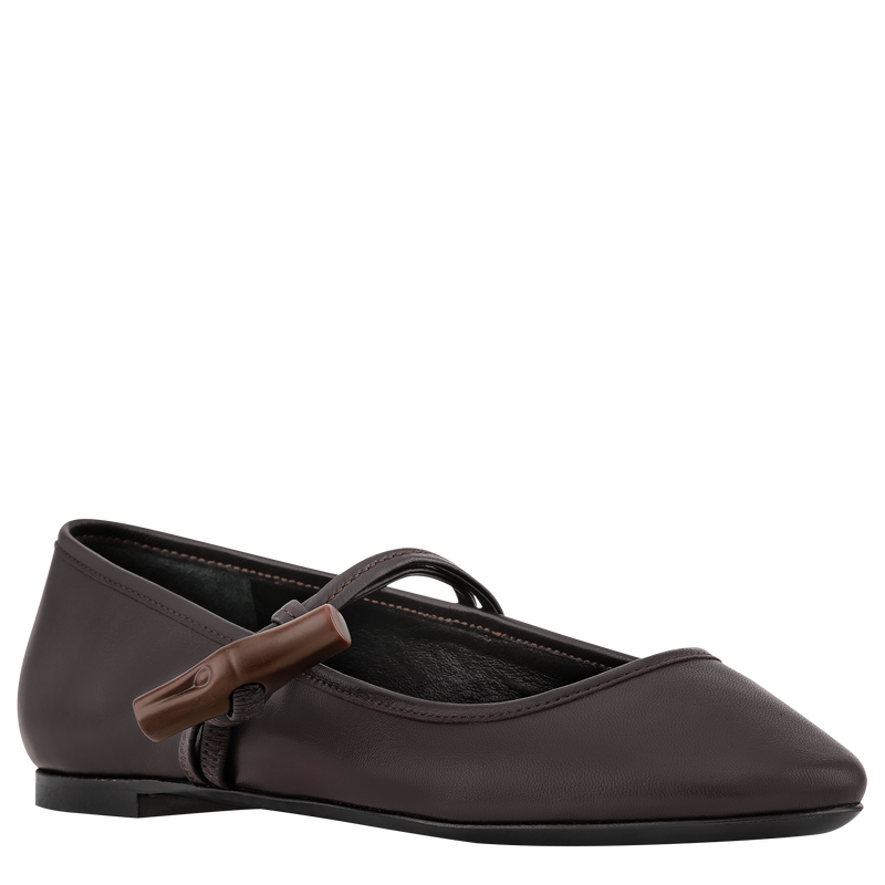 Roseau Ballerinas Ebony - Leather