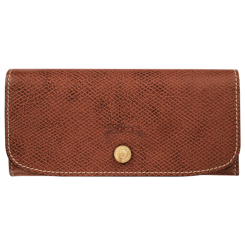 Épure Long continental wallet Brown - Leather