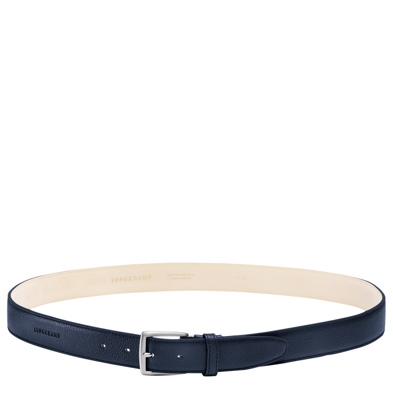 Le Foulonné Men's belt Navy - Leather