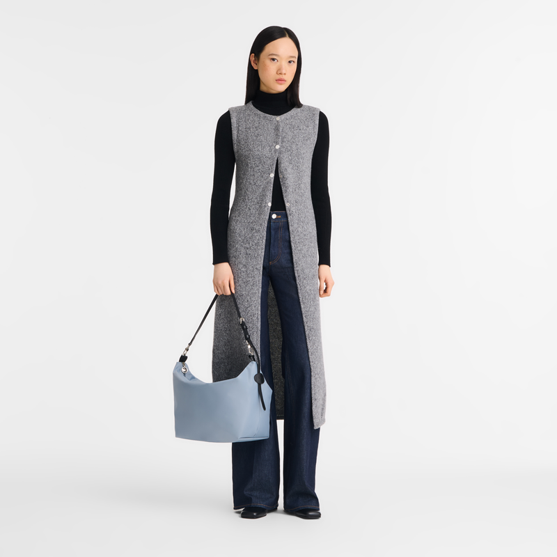 Le Slouchy M Hobo bag Steel - Canvas