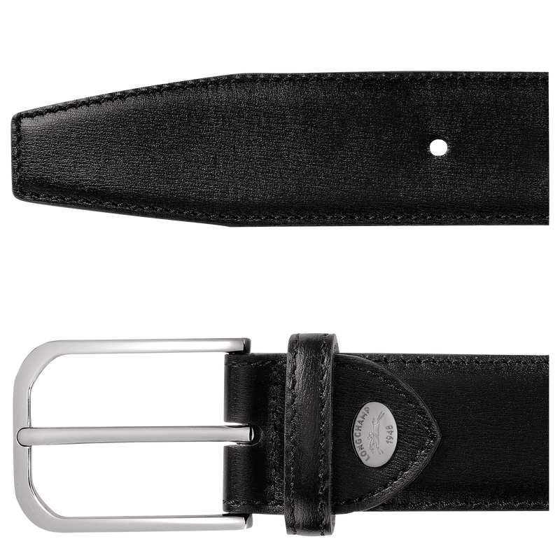 Longchamp Business Men's belt Black - Leather