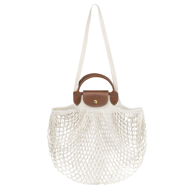 Le Pliage Filet L Mesh bag Ecru - Canvas