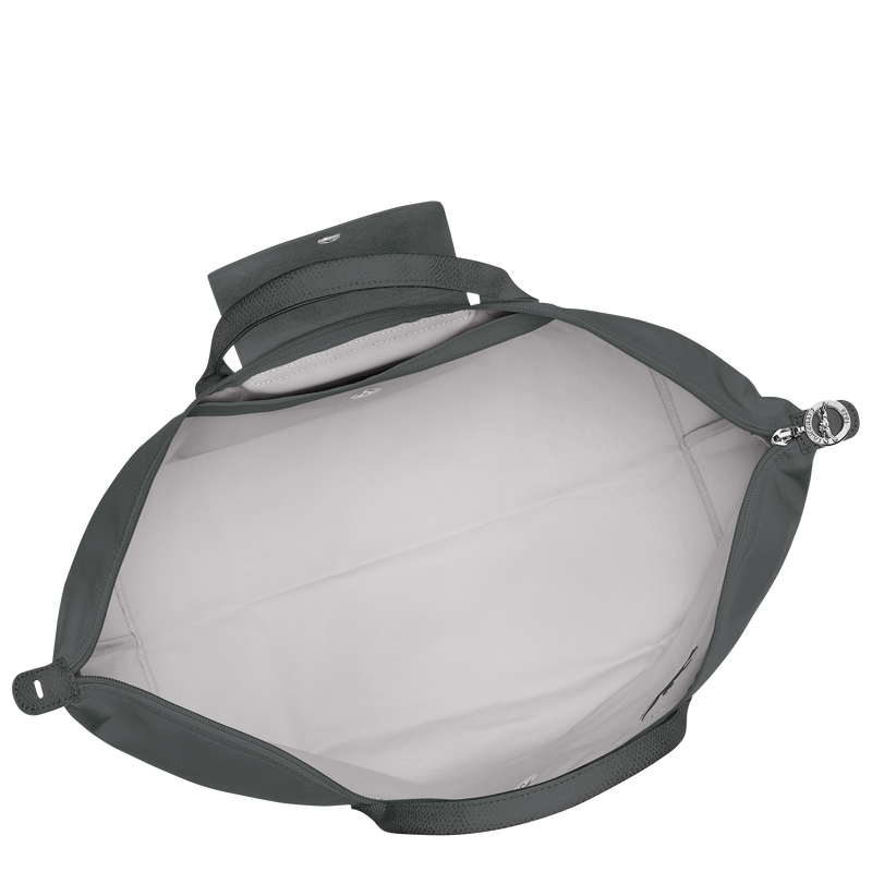 Le Pliage Green L Travel bag Graphite - Recycled canvas