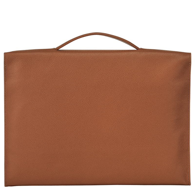 Le Foulonné S Briefcase Caramel - Leather