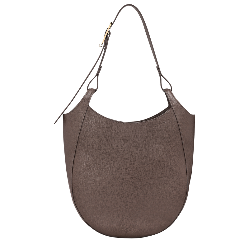 Le Foulonné L Hobo bag Taupe - Leather
