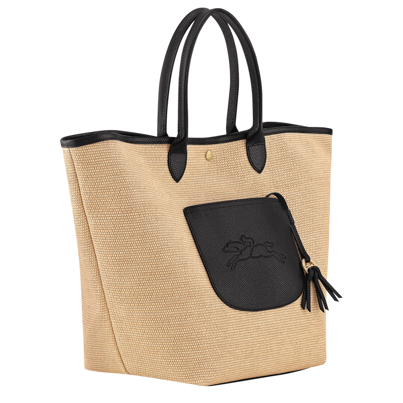 Le Pliage Collection L Basket bag Black - Canvas