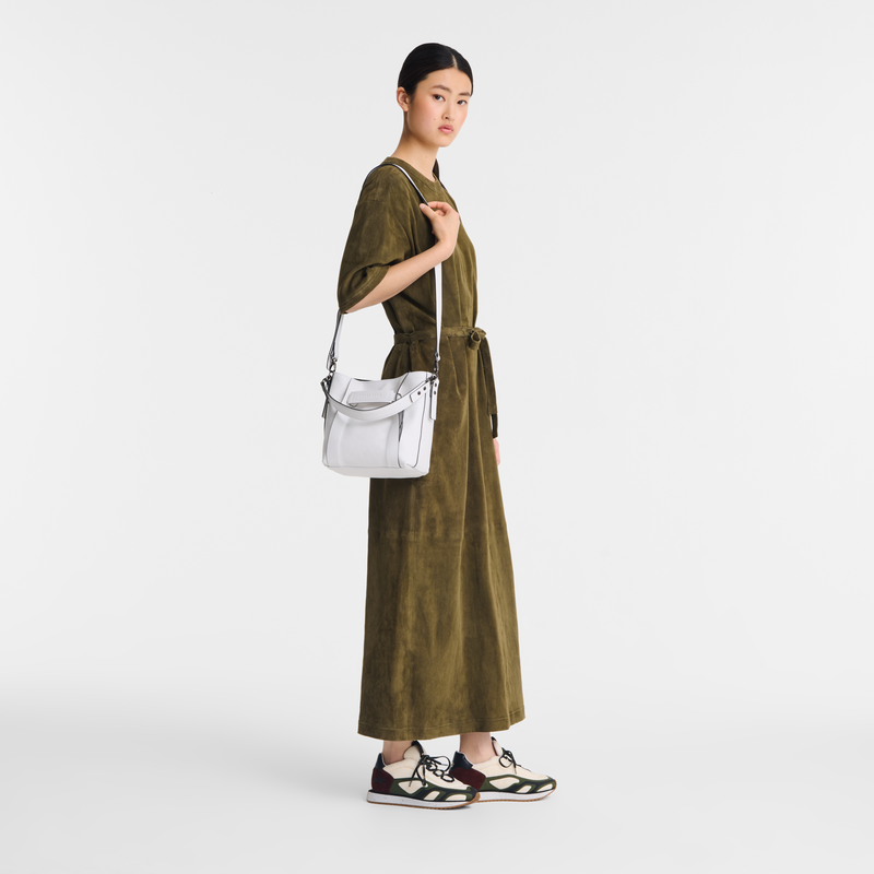 Longchamp 3D S Crossbody bag White - Leather