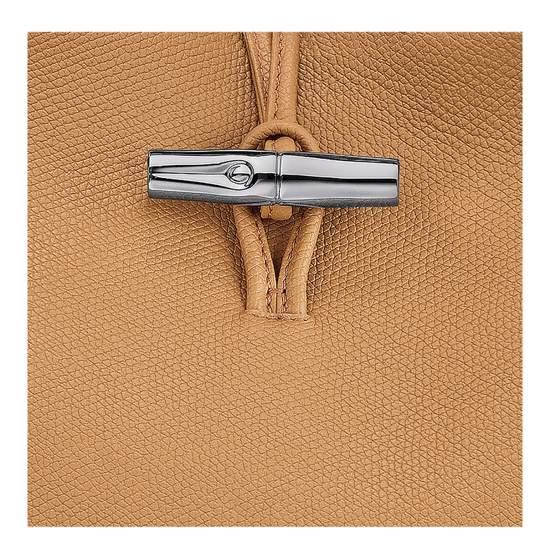 Le Roseau L Handbag Walnut - Leather