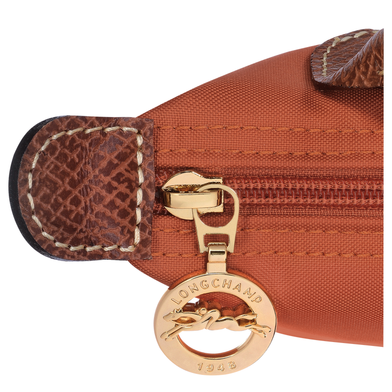 Le Pliage Original Pouch with handle Brick - Recycled canvas