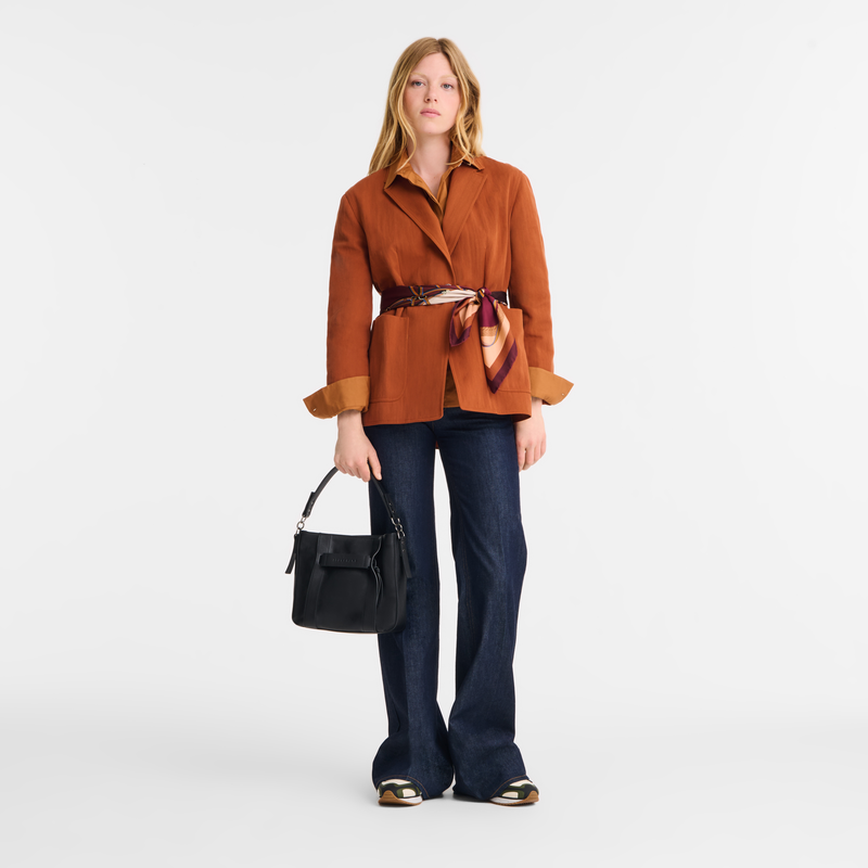 Longchamp 3D S Crossbody bag Black - Leather