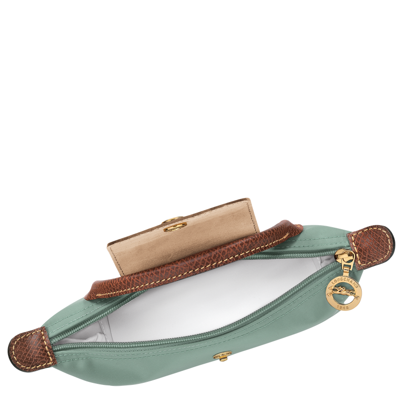Le Pliage Original Pouch with handle Celadon - Recycled canvas