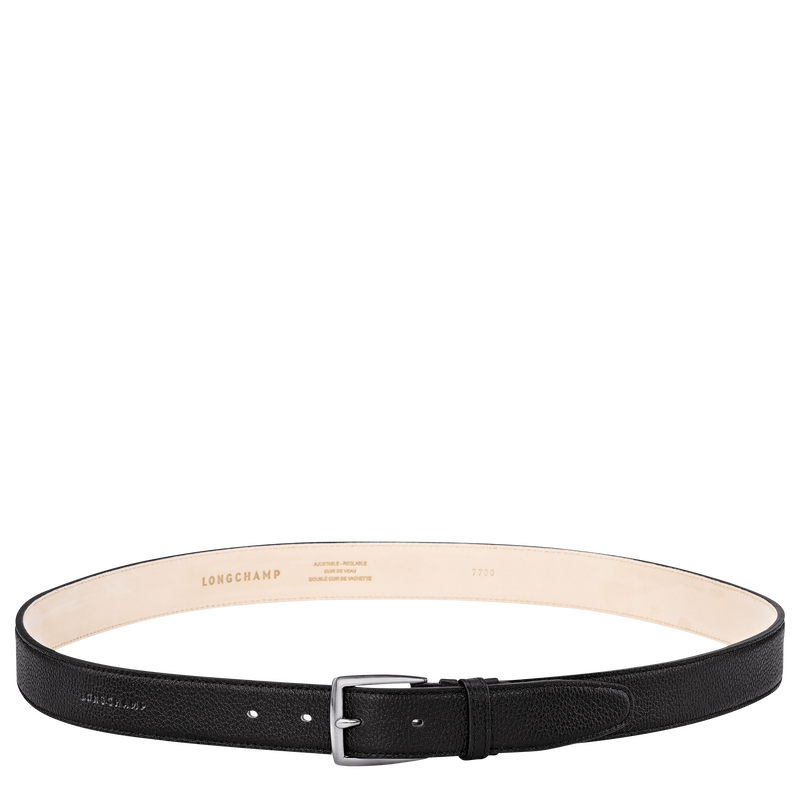 Le Foulonné Men's belt Black - Leather