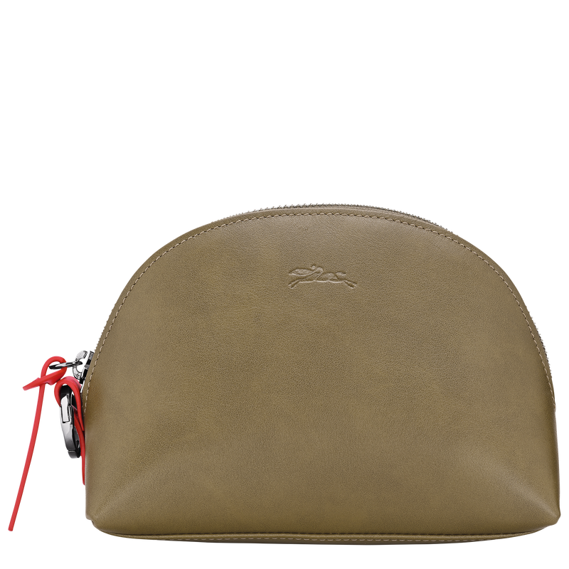 Longchamp Pocket Pouch Olive - Leather