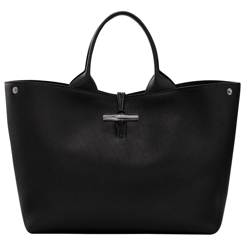 Le Roseau L Handbag Black - Leather