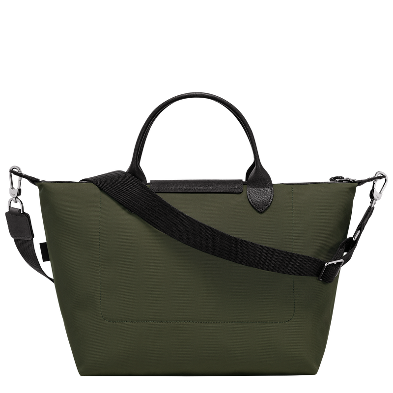 Le Pliage Energy L Handbag Khaki - Recycled canvas