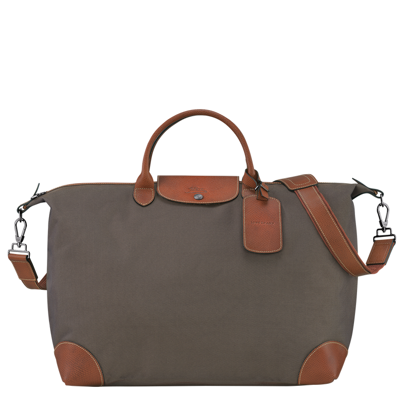 Boxford L Travel bag Brown - Recycled canvas