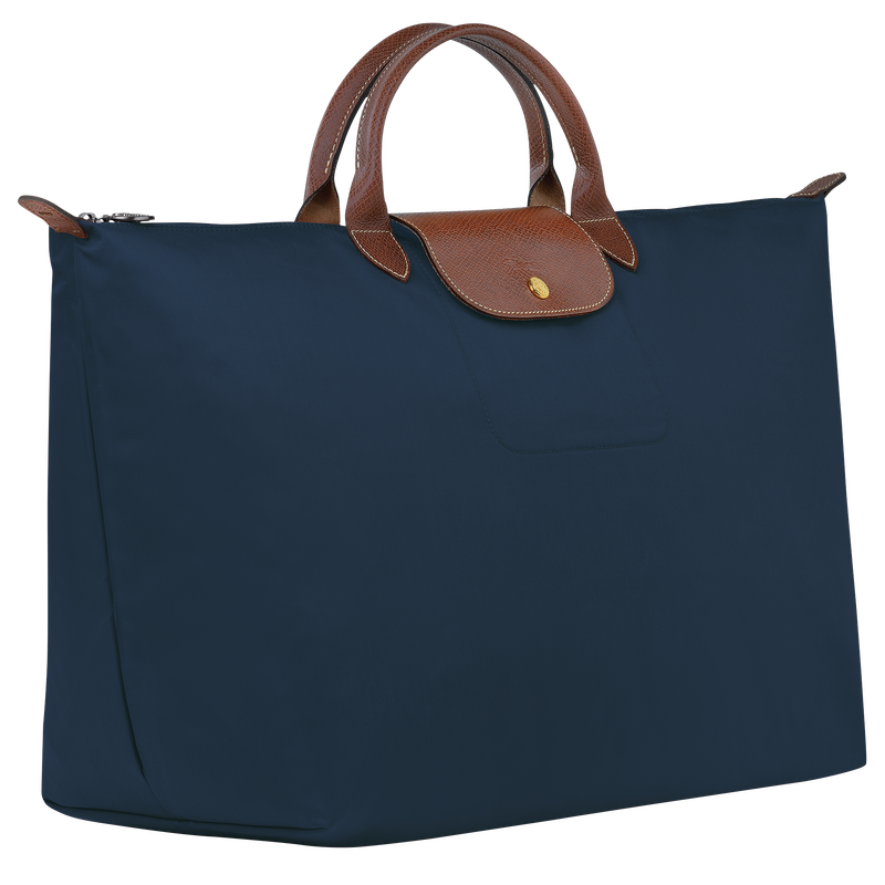 Le Pliage Original L Travel bag Navy - Recycled canvas