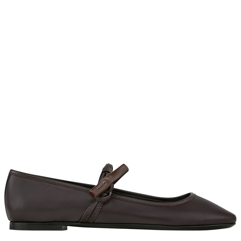 Roseau Ballerinas Ebony - Leather