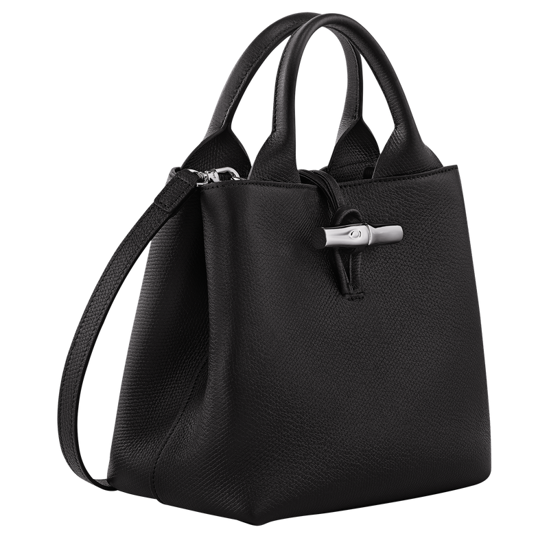 Le Roseau S Handbag Black - Leather