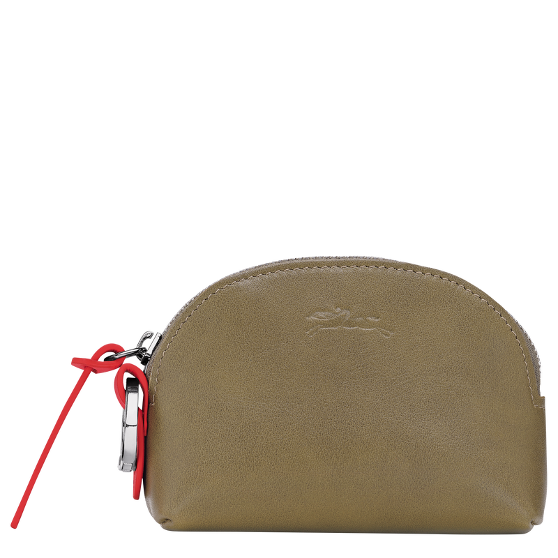 Longchamp Pocket Coin purse Olive - Leather