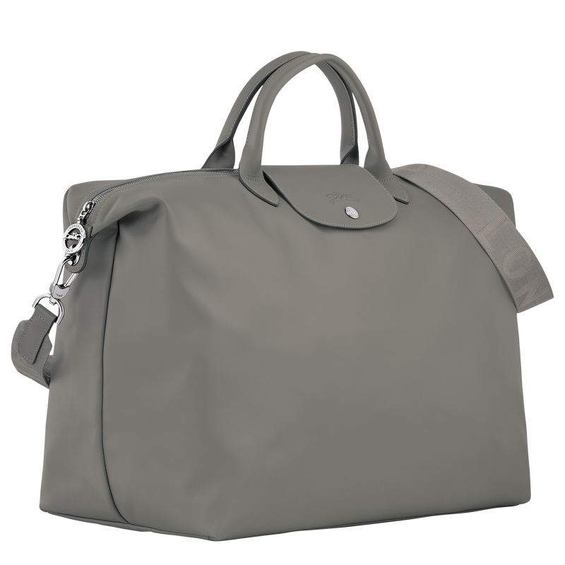 Le Pliage Xtra L Travel bag Turtledove - Leather