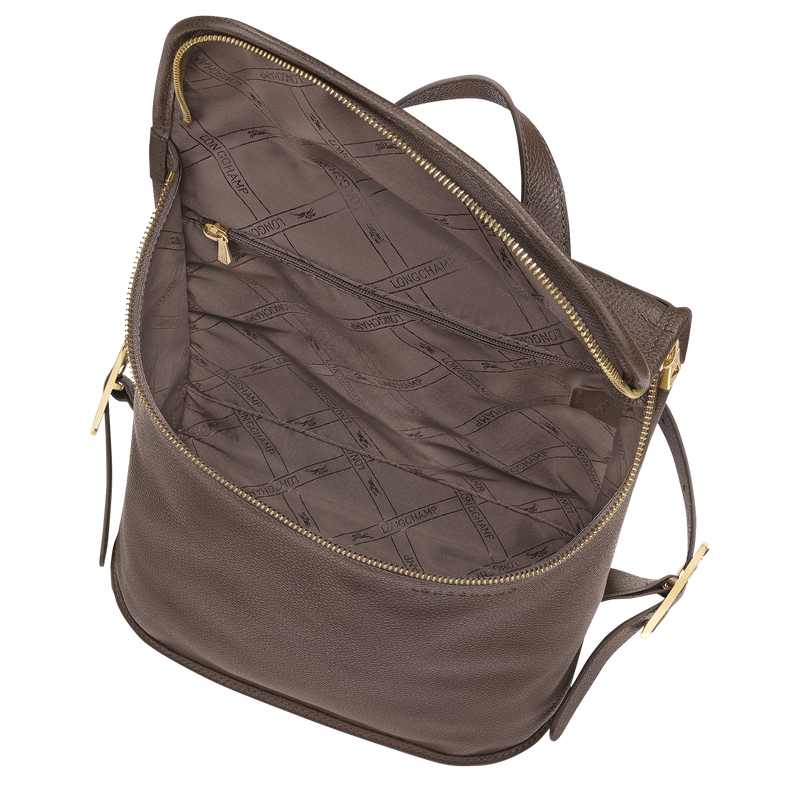 Le Foulonné M Backpack Taupe - Leather