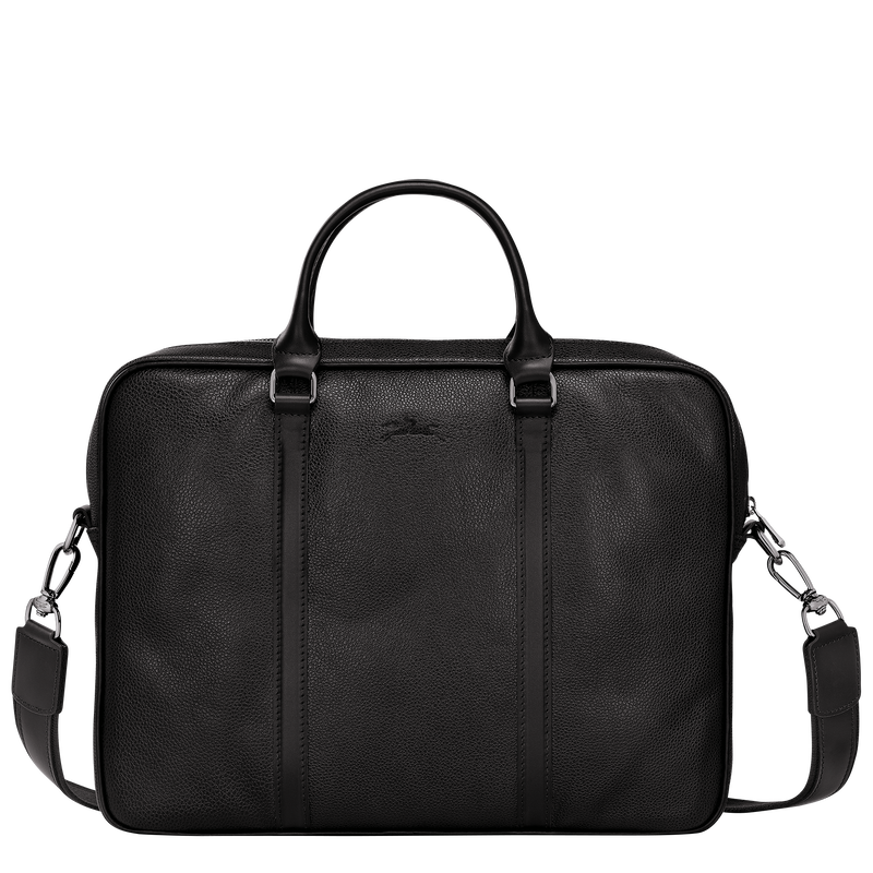 Le Foulonné XS Briefcase Black - Leather