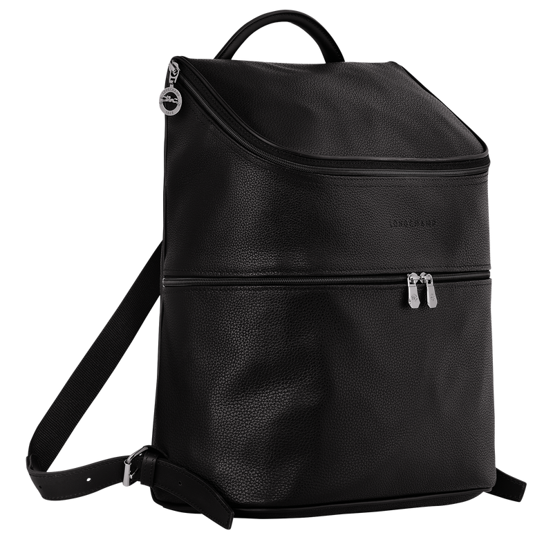 Le Foulonné Backpack Black - Leather