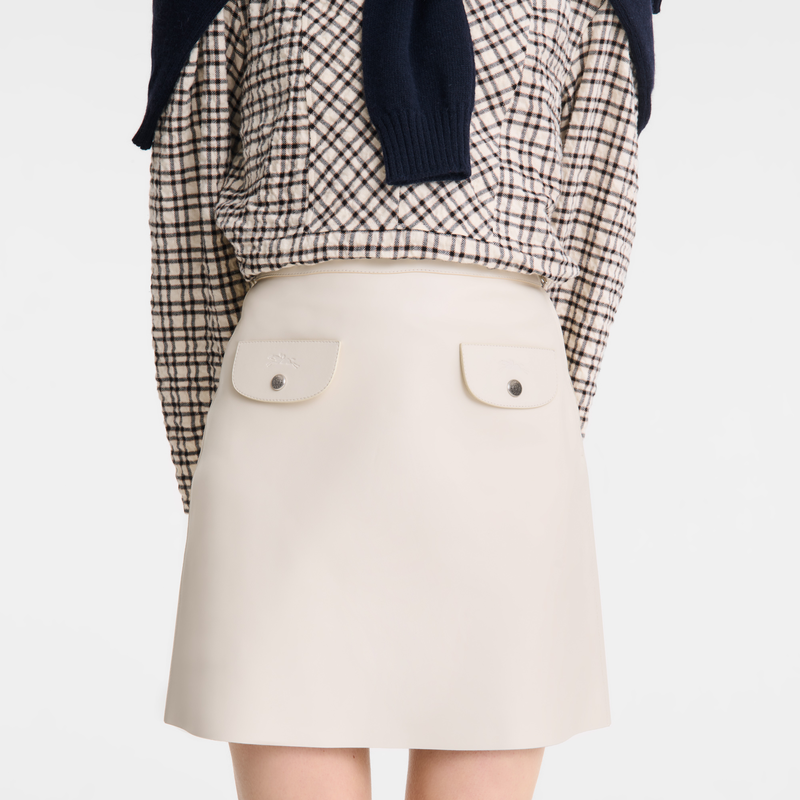 Skirt Ecru - Leather
