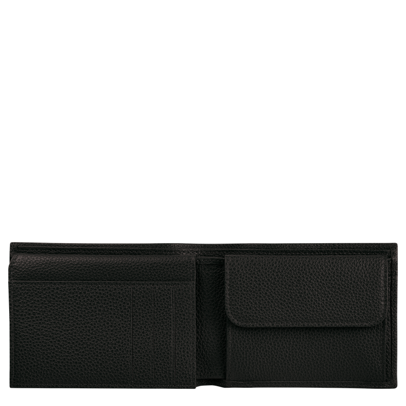 Le Foulonné Wallet Black - Leather