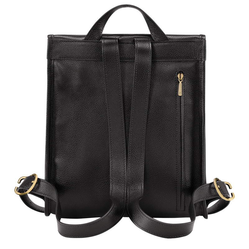 Le Foulonné M Backpack Black - Leather