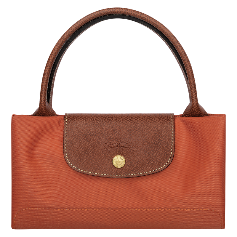 Le Pliage Original M Handbag Brick - Recycled canvas