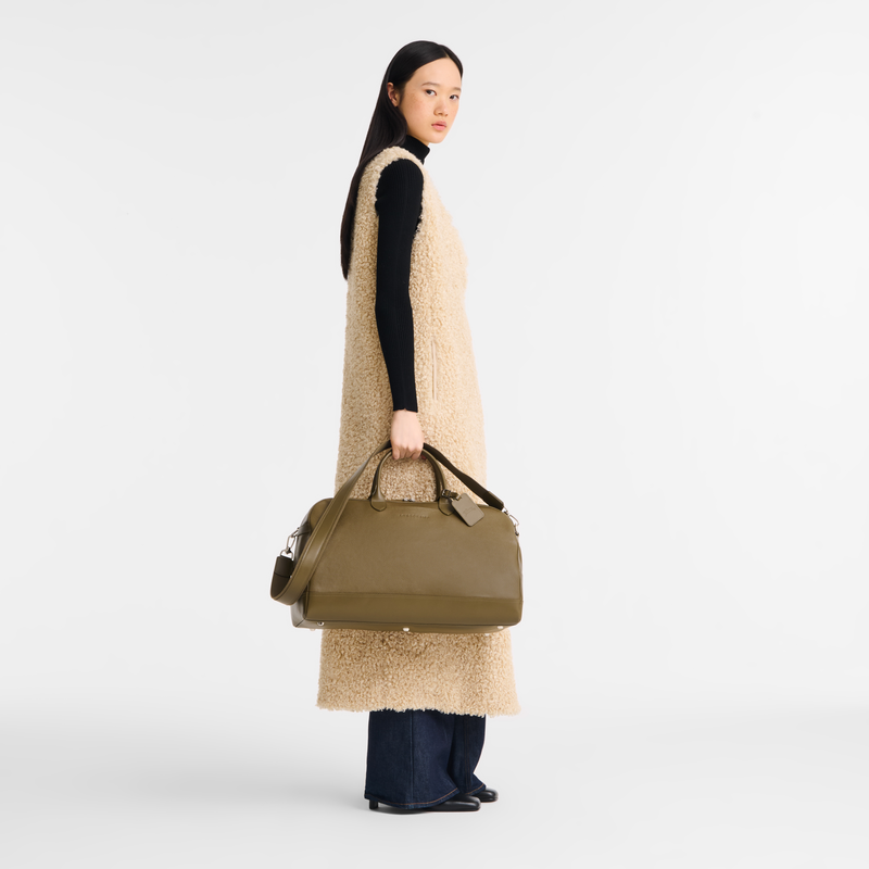 Le Foulonné L Travel bag Caper - Leather