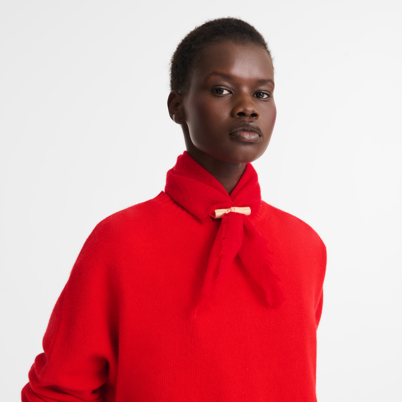 L'Hiver en douceur Stole Red - Cashmere
