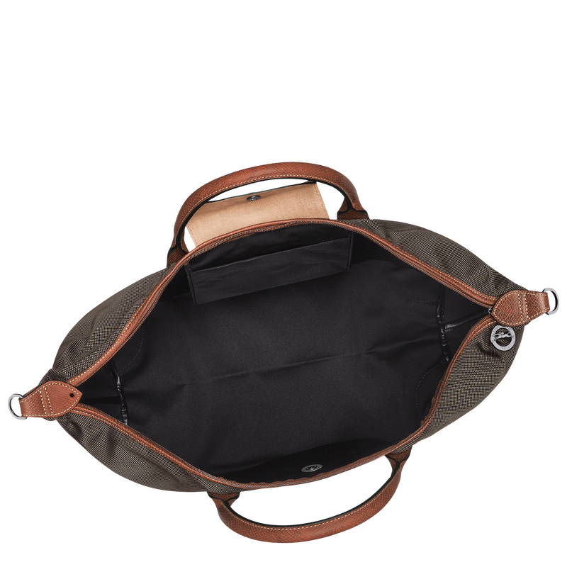 Boxford L Travel bag Brown - Recycled canvas