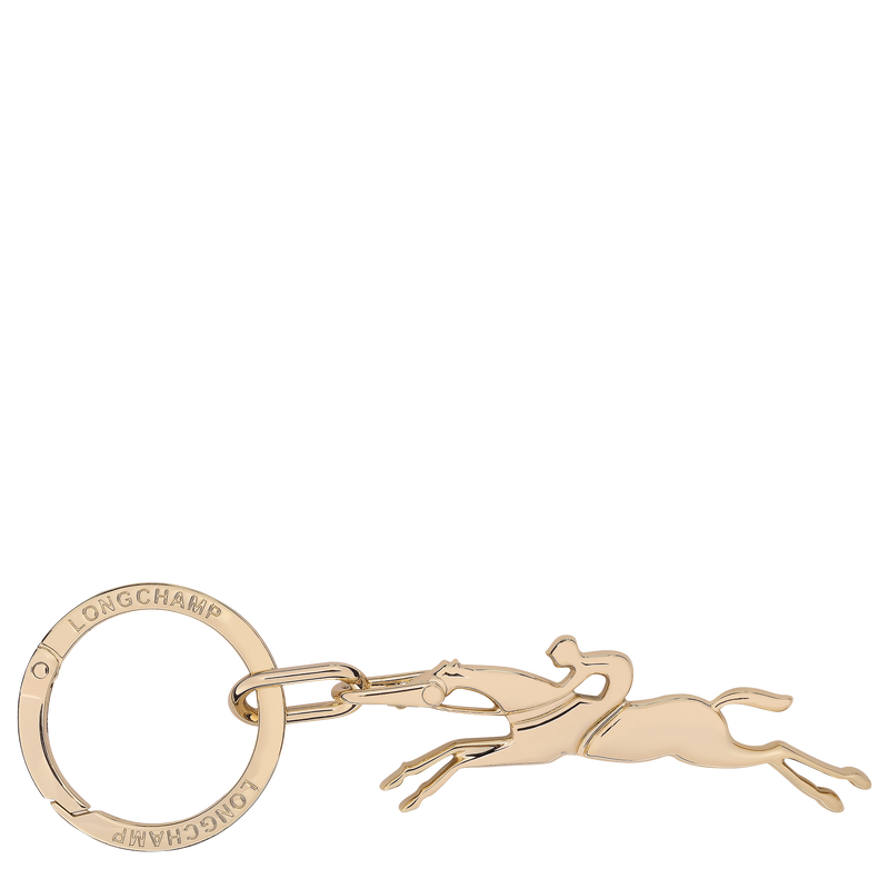 Cavalier Longchamp Keyring Very pale gold - Metal