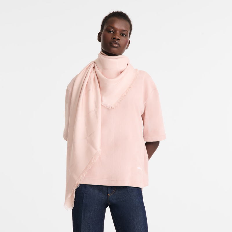 Le Roseau Shawl Petal Pink - Silk Blend