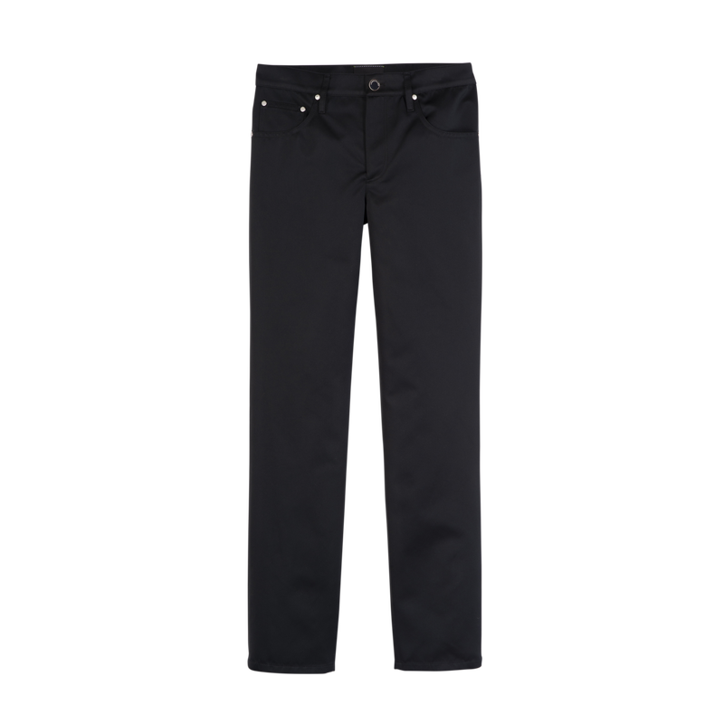 Trousers Black - Techno satin