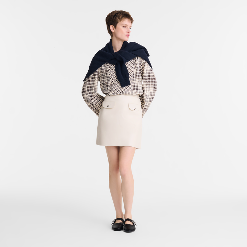 Skirt Ecru - Leather