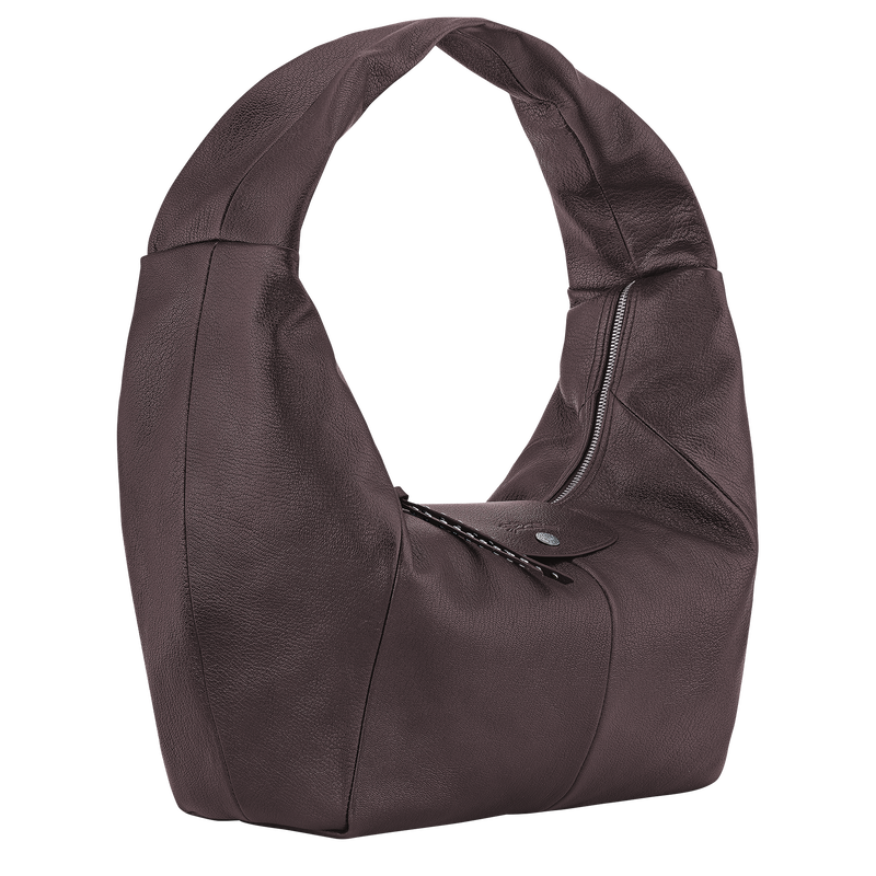 Le Pliage Xtra L Hobo bag Mocha - Leather