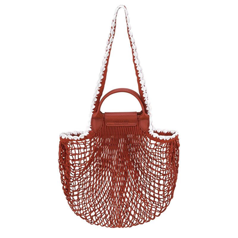 Le Pliage Collection L Mesh bag Terracotta - Canvas