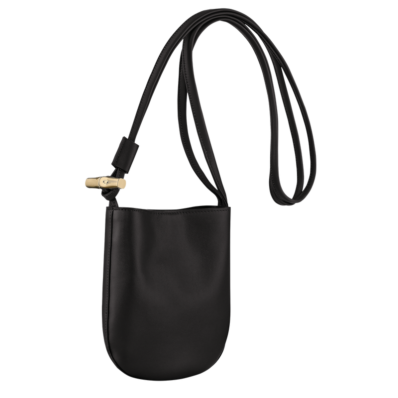 Le Roseau S Crossbody bag Black - Leather